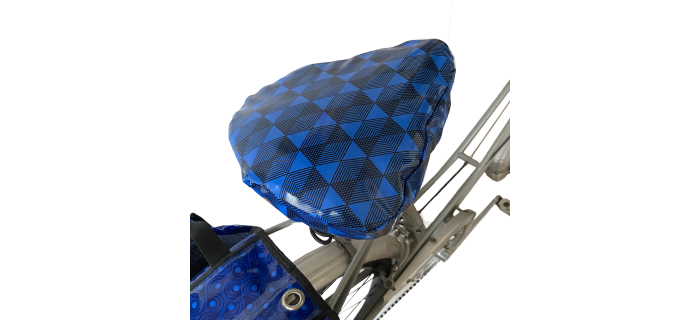Protège selle - noir&bleu - 22