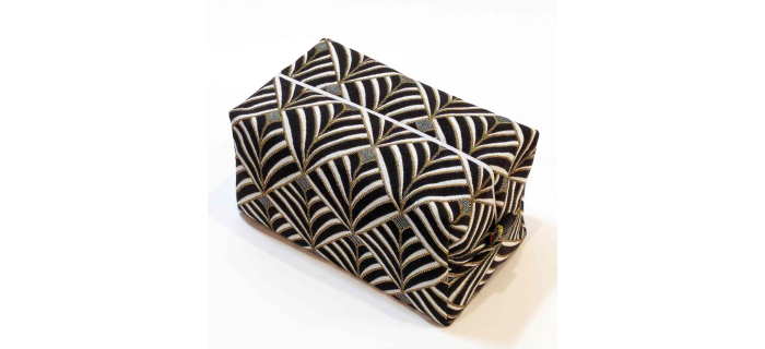 Trousse rectangle -doré&noir