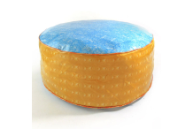 Pouf grande taille bleu&beige