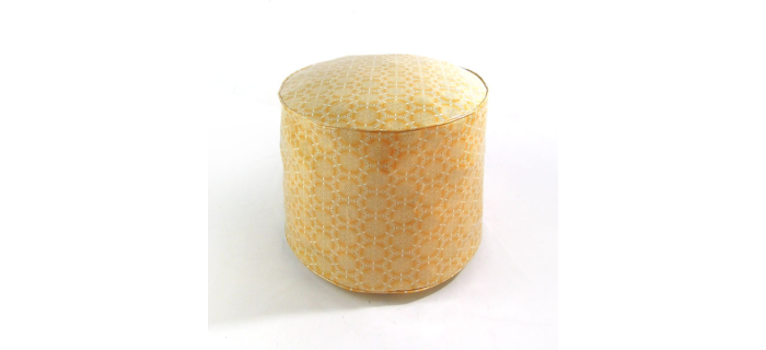 Pouf petite taille jaune