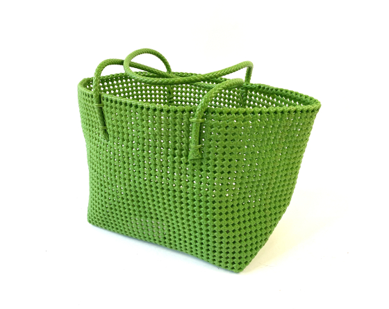 Panier plastique recyclé vert prairie