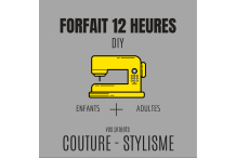 12 heures de couture&stylisme (quatre 1/2 journées)