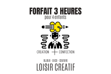 pour 4 enfants 7/13ANS - 03 heures Loisir créatif