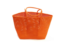 Panier plastique recyclé orange