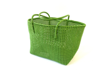 Panier plastique recyclé vert prairie