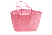 Panier plastique recyclé rose