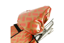 Protège selle - rouge et doré